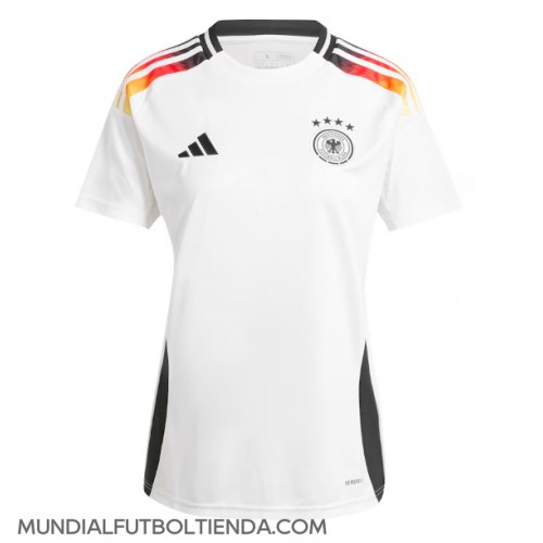 Camiseta Alemania Primera Equipación Replica Eurocopa 2024 para mujer mangas cortas